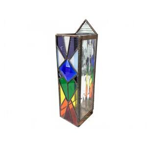 Stained Glass Lantern Canada Multicolor Candle Light Holder